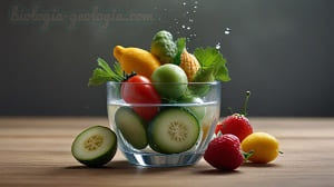 Agua y sales minerales son abundantes en frutas y verduras